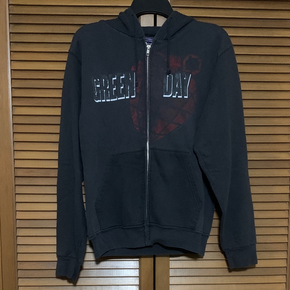Vintage 2004 Authentic Green Day American Idiot Tour Hoodie S